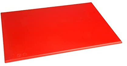 Hygiplas Standard High Density Red Chopping Board for Raw Meat - 45x30cm
