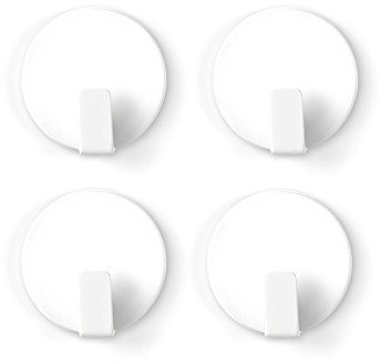 Magnet Experts TF-MM4612 Anti-Slip Solid Steel Magnetic Hooks, White