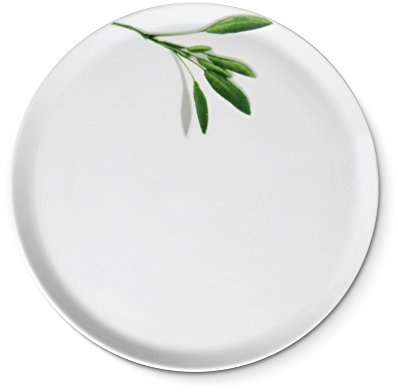 CreaTable - EUROPA KRÄUTER - Pizzateller SALBEI 33 cm aus Porzellan