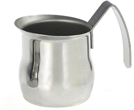 ASTESANI 8005773200093 Lechera de acero inoxidable abombada tazas 9 cacerola de cocina, inoxidable, multicolor