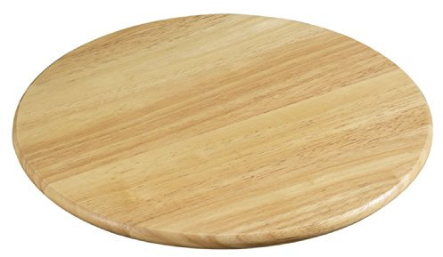 Zassenhaus 50271 Drehplatte, Durchmesser 40 cm, Gummibaumholz hell, braun