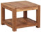 FineBuy Couchtisch Massiv-Holz 60 x 60 cm Wohnzimmer-Tisch Design braun Landhaus-Stil Beistelltisch Natur-Produkt Wohnzimmermöbel Unikat modern Massivholzmöbel Echtholz rechteckig