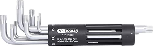 KS Tools 151.2300 3 in 1 TX-Winkelschlüssel-Satz,lang,8-tlg., 4042146023303