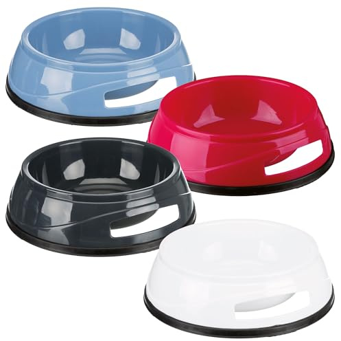 Trixie plastskål med gummibasring, 14 cm