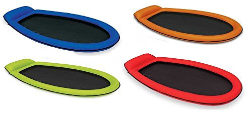 INTEX Mesh Lounge 178×94 cm | aufblasbare Wasserliege mit Netzboden & Kopfkissen | 2 Luftkammern für Stabilität | strapazierfähiger Stoffring | Tragkraft 100 kg | Pool & Strand