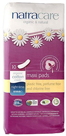 Natracare Bio Nachtbinden, maxi pads, extra lang, 10 St.