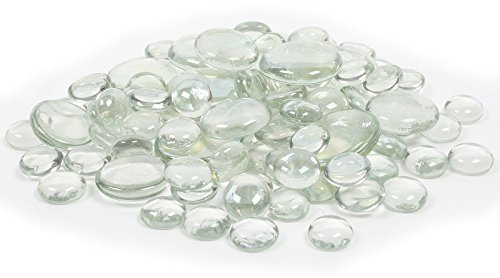 deetjen&meyer Pebbles, 15-40 mm. 0,5 kg. Glassteine, Glasnuggets. Glas Steine Muggelsteine. Natur