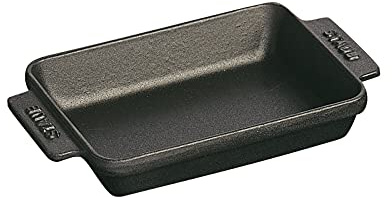 Staub Mini panadero rectangular de hierro fundido, 14,6 x 11,4 cm, negro mate