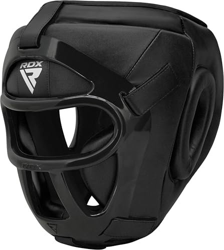 RDX Pro Head Guard Boxing MMA Muay Thai, Removable Grill, Adult & Kids Sparring Grappling Martial Arts Headgear, Kickboxing Taekwondo Karate BJJ Training Helmet, Ear Nose Mouth Full Face Protector