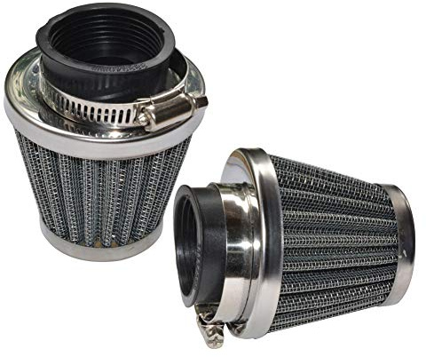 Baitaihem Pack of 2 Motorcycle POD Air Filter Dirt Pocket Bike ATV Pit Bike 35 38 39 40 42 46 48 50 52 54mm (35mm)
