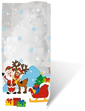 Ursus 5780000 – Geschenktasche mit Boden 11,5 x 19 cm Weihnachtsmann