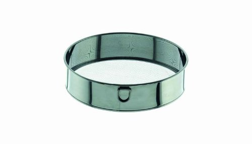 Mehlsieb Zuckersieb sehr fein Ring und Metallgwebe aus Edelstahl Maschenweite 0,45 mm ø 400 mm