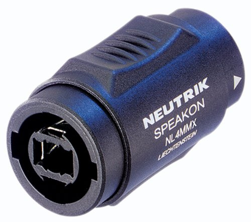 Neutrik NL4MMX 4-polige Stecker-Stecker Speakon Kupplung. Polybag