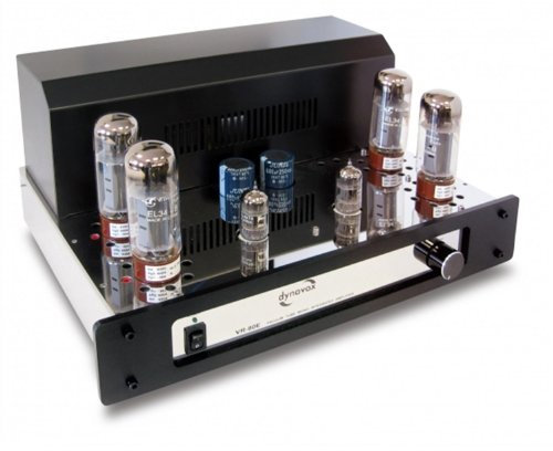 Dynavox Röhren Mono-Vollverstärker VR-80, HiFi-Verstärker für warmen Röhren-Sound, Vintage-Design mit abnehmbaren Schutzgitter, Chrom