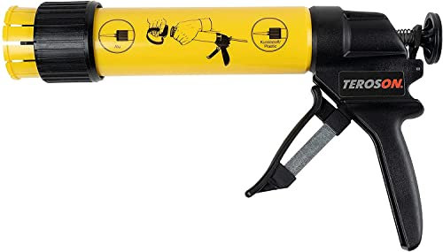 TEROSON Staku Handdruckpistole, Kartuschenpresse für Aluminium- und Kunststoffkartuschen, einfach handzuhabende Kartuschenpistole, Dosiergerät für Standard-Raupen, 1x Pistole