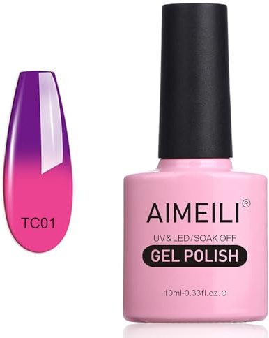 AIMEILI UV LED Thermo Gellack ablösbarer Temperatur Farbwechsel Gel Nagellack Gel Polish - Arabian Nights (TC01) 10ml