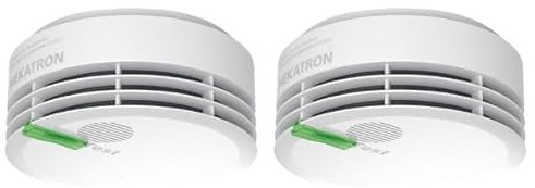 Hekatron Genius Plus – Rauchmelder 10 Jahre Batterie – Testsieger Stiftung Warentest – Made in Germany – inkl. 1x Klebepad – App-unterstützt – Brandmelder – 2er Pack