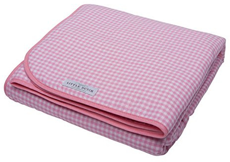 Little Dutch Decke Babydecke rosa-weiß Vichy-Karo klein