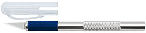 WEDO Skalpell und Ersatzklingen silber Aluminium mit 3