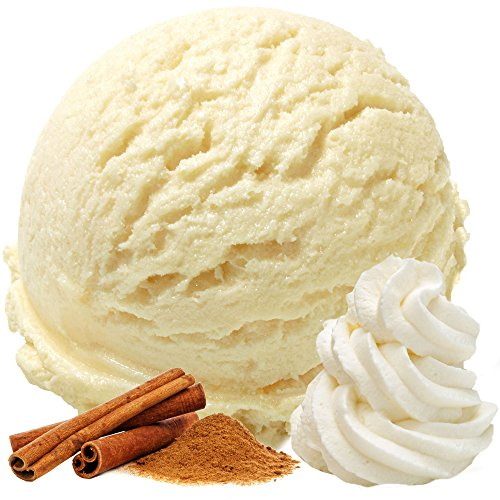 Sahne Zimt Geschmack Eispulver VEGAN - OHNE ZUCKER - LAKTOSEFREI - GLUTENFREI - FETTARM, auch für Diabetiker Milcheis Softeispulver Speiseeispulver Gino Gelati (Sahne Zimt, 1 kg)