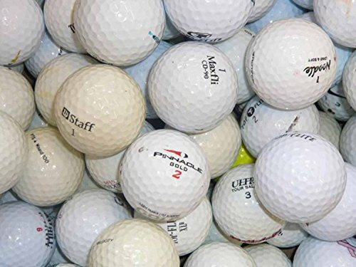 50 begagnade golfbollar (Lakeballs, märkesbollar)