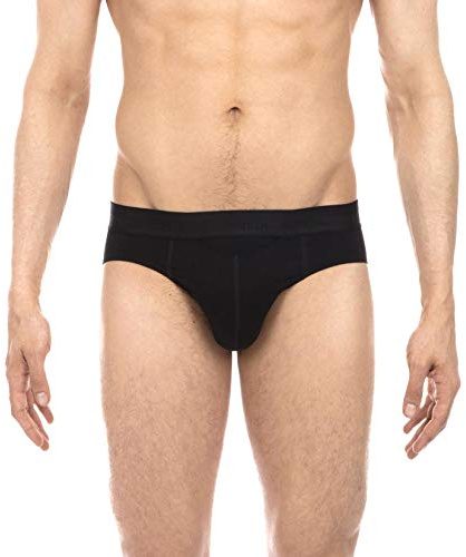 Hom HO1 Mini Briefs (slip)-Pantaloni Uomo, Black, Medium