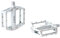 NC-17 STD I S-Pro Pedal für BMX/Downhill/Mountainbike Silber Silber