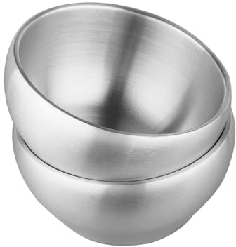 IMEEA Insulated Ice Cream Bowl 24oz Double Walled Insulated Bowl for Soup, Cereal SUS304 Stainless Steel, 2-Piece