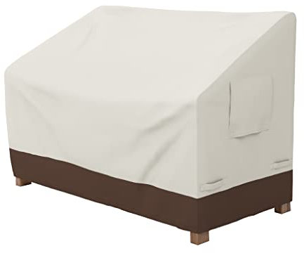 Amazon Basics Abdeckung für 2-Sitzer, Bank, Beige, Hellbraun