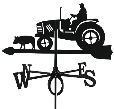 Wetterfahne Traktor groß 66 x 75 cm