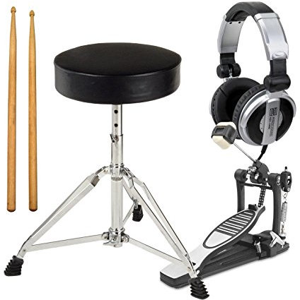 XDrum E-Drum Accessory Pack Pro Fußmaschine, Sticks, Hocker, Kopfhörer