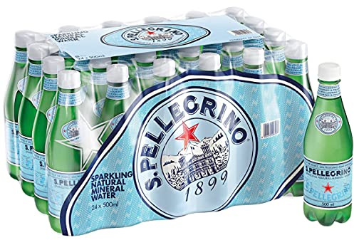 S.PELLEGRINO Sparkling Mineral Water, 500 ml, Pack of 24