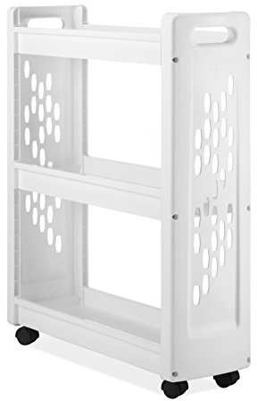 Whitmor 3 Tier Rolling Laundry Cart 8.50x26.0x31.0