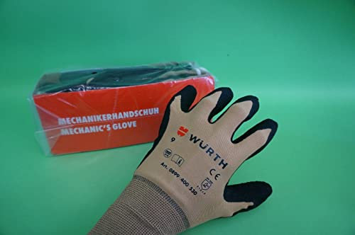Würth 6 Pairs Würth Mechanics Gloves Assembly Gloves EN 388 EN 420 Size 7 g. 8 g. 9 g. 10 g. 11