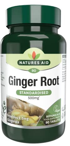 Natures Aid 500mg Ginger Root 90 Tabletten