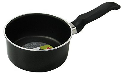 Ballarini Firenze Casseruola Antiaderente con Manico, Alluminio, Nero, 16 cm