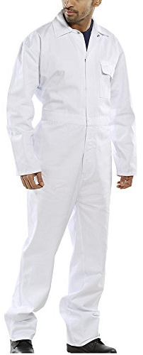 Homme Blanc Safety Combinaison de travail Vêtements de travail - Blanc, X-Large
