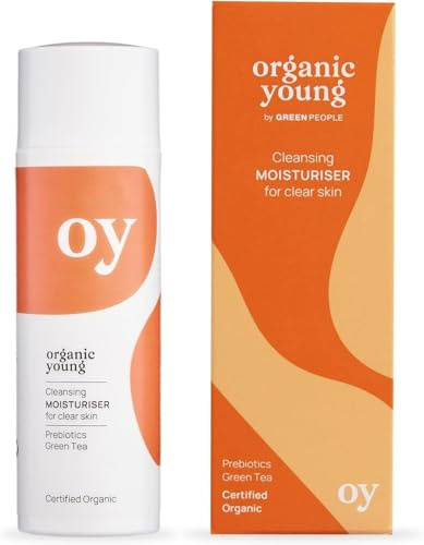 Green People Oy Clear Skin Moisturiser, 50ml | Bio Feuchtigkeitscreme für Teenager, Parabenfrei und ohne Alkohol, Teenagerhaut und Pickel, Teenager mit fettiger/ Mischhaut