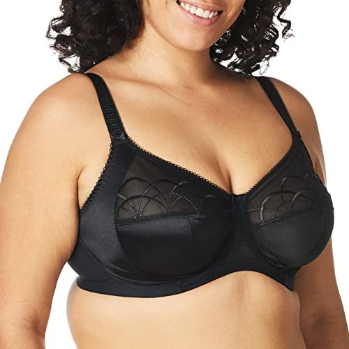 Elomi Women's Cate Underwire Full Cup Banded Bra Coverage,Black,38J