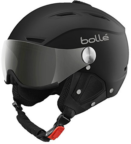 Bollé Backline Visor | 2-in-1 Skihelmit mit elegantem Visier | Einstellbare Belüftung | Abnehmbare Ohrpolster | ABS-Schale | Fleecefutter