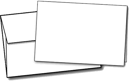 Desktop Publishing Supplies 80lb White Half Fold Greeting Cards & Envelopes - Paper Measures (11 X 8 1/2) and Half Folds to (5 1/2 X 8 1/2) - 40 Cards with Envelopes, Inc.™ Brand