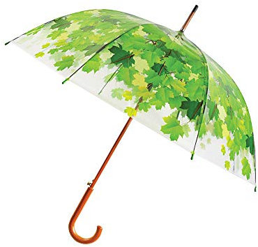 Esschert Design TP158 Tree Top Clear Umbrella, Green