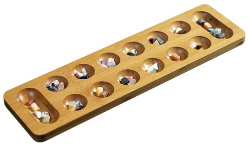 Large 47cm Bamboo Kalaha/Mancala Game by Philos