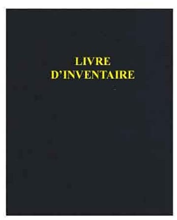 Le Dauphin - Réf. 933D Classeur juridique noir 4 anneaux LIVRE D'INVENTAIRE - dos 37 mm - 4 anneaux - couverture plastique, intérieur papier livré avec recharge 100 feuillets numérotés - Format A4