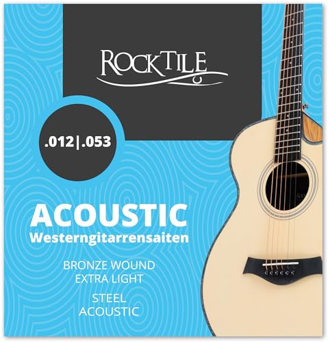 Rocktile - Corde per chitarra western, leggere