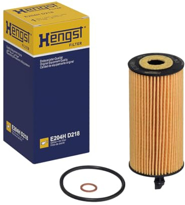 HENGST - Ölfilter E204H D218 - Öl-Filtereinsatz für KFZ | Hochwertiger Motorölfilter für KFZ mit Otto- oder Dieselmotor - Robuster Ölfilter mit hoher Schmutzaufnahmefähigkeit