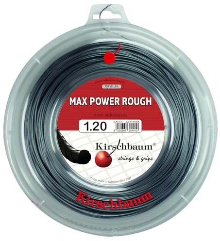 Kirschbaum Max Power Rough Reel Tennis String-Grey