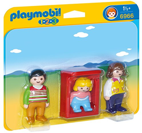 Playmobil Parents with Baby Cradle