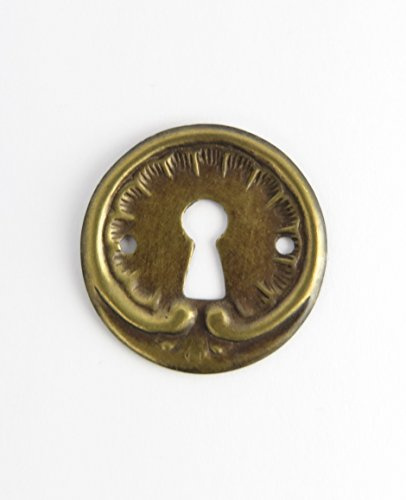 Beschlag RUNG Schlüssellochrosette Schlüsselloch Verkleidung MESSING Schubladenbeschalg Schrankbeschalg
