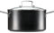 Le Creuset Olla de aluminio antiadherente con tapa, Ø 20 cm, libre de PFOA, para todas las fuentes de calor, incluso la inducción, antracita/plateado